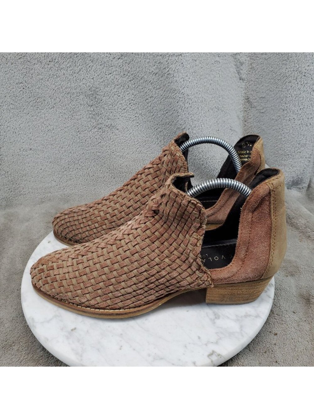Very Volatile Shoes Womens Size 8.5 Veracruz Brown Leather Ankle Boots *Read*